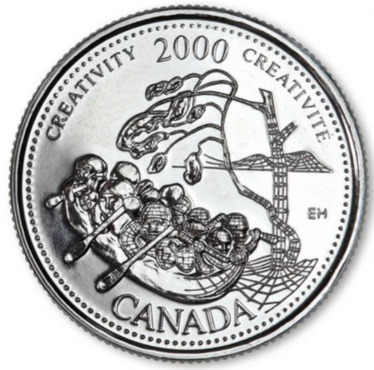 2000 Canada - 25 Cents - Millennium Quarters Series - Creativity