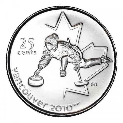 2007 Canada - 25 Cents - Vancouver 2010 Winter Olympics - Curling