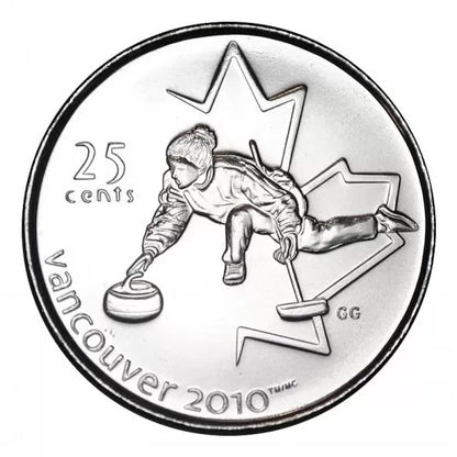 2007 Canada - 25 Cents - Vancouver 2010 Winter Olympics - Curling