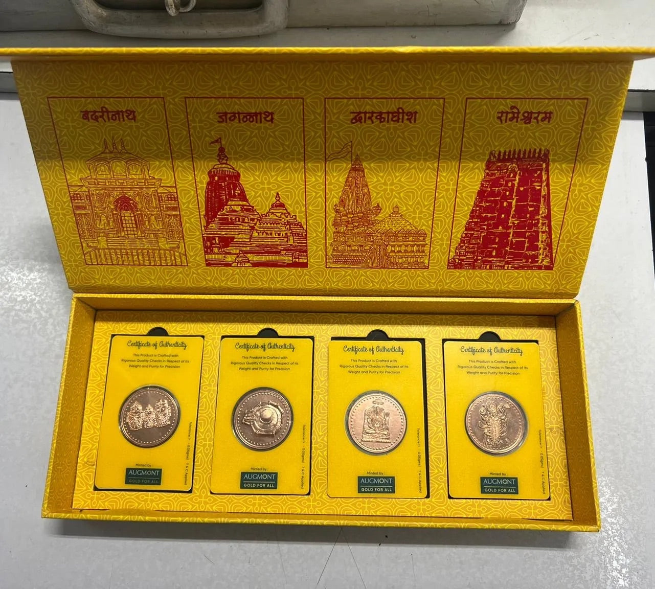 Chardhaam Copper Set - Badrinath, Puri Jagannath, Dwarkadhish Temple and Rameshwaram Temple, 4 Coin Set with Original Mint Pack image 6