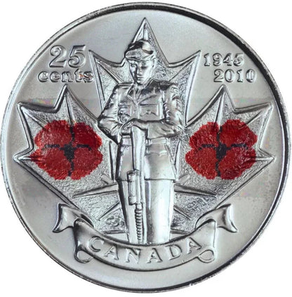 2010 Canada -  65th Anniversary of the End of WWII – Double Poppy