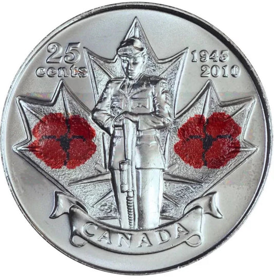 2010 Canada -  65th Anniversary of the End of WWII – Double Poppy