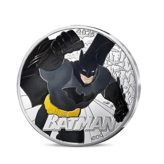 2025 France - DC Comics Series - Batman 90 Years Color Coin in Original Paris Mint Pack image 0
