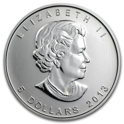 2013 Canada Maple Leaf - 1 Oz Silver Bullion UNC Coin image 1