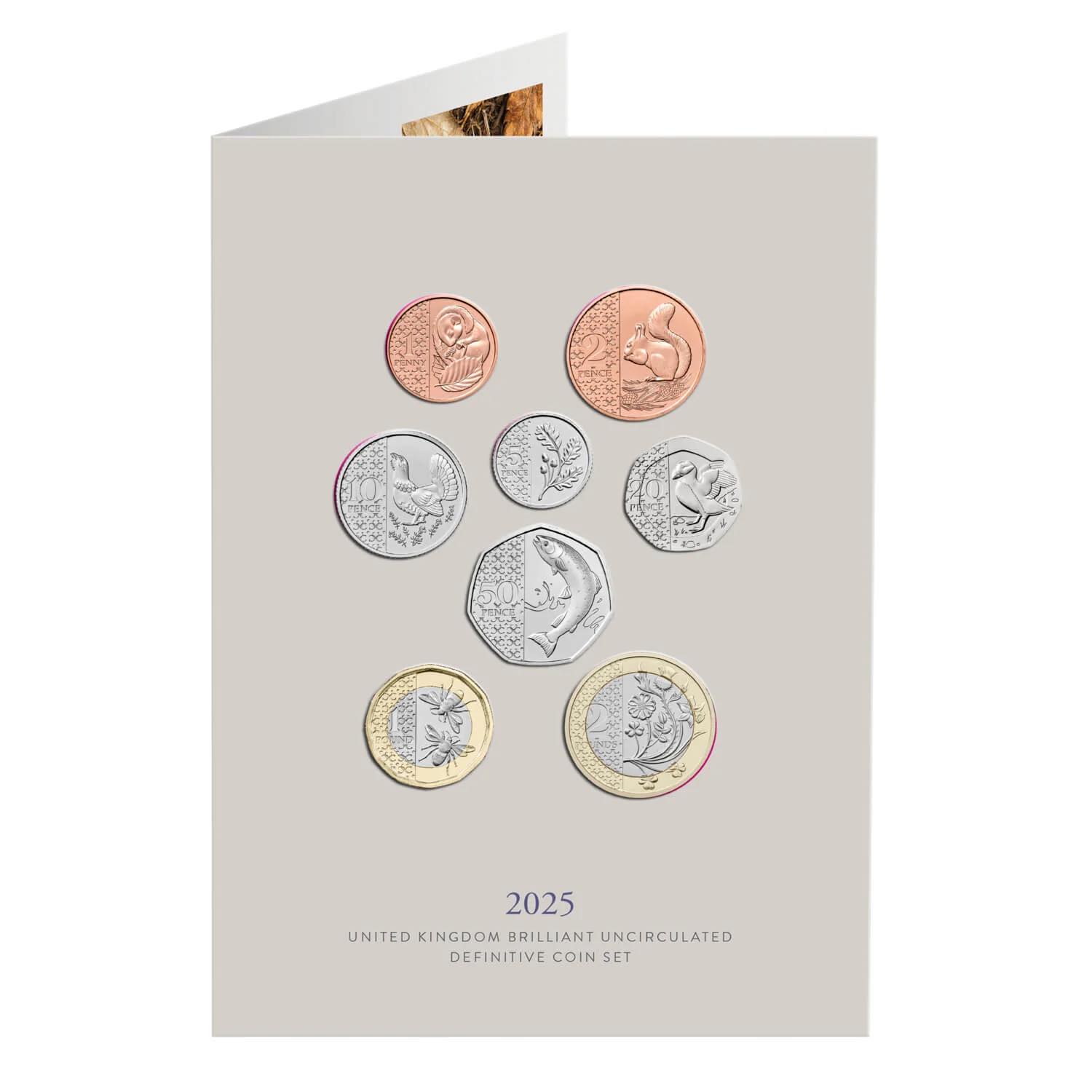 2025 UK - Definitives 8 Coins Set in Original Royal Mint Pack image 9