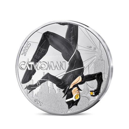 2025 France - DC Comics Series - Catwoman 90 Years Color Coin in Original Paris Mint Pack image 0