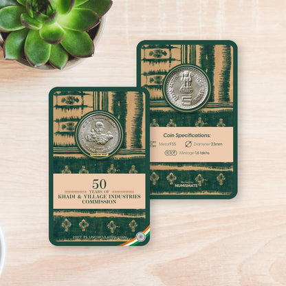 ₹5 Commemorative Coin Cards Set (Batch-6) image 1