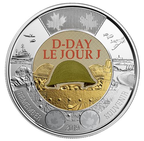 2019 Canada – $2 Toonie –  D-Day