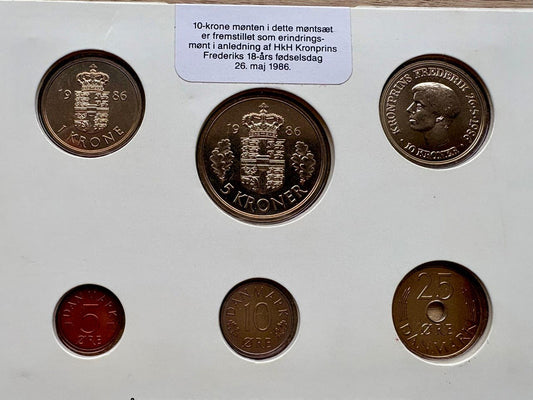 1979 to 1986 Denmark - 5 Öre to 10 Krone - Coins of Denmark (Random Mint)