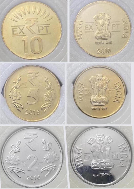 2016 EXPT TRIO SET - Three Experimental Coins in Capsules image 1