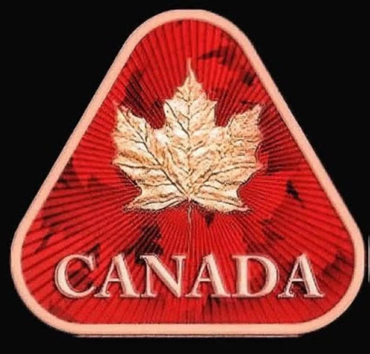 2024 Canada Maple Leaf Colorized 1 AVDP Oz Copper Bar image 1