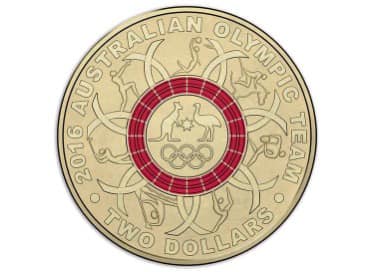 2016 - Australian Olympic Team - Swimming Cover - Five Colored Commemorative Coins Collection in Original Royal Australian Mint Pack image 4