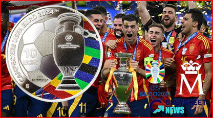 2024 UEFA Champions Commemorative Silver Coin in Original Mint Pack image 2