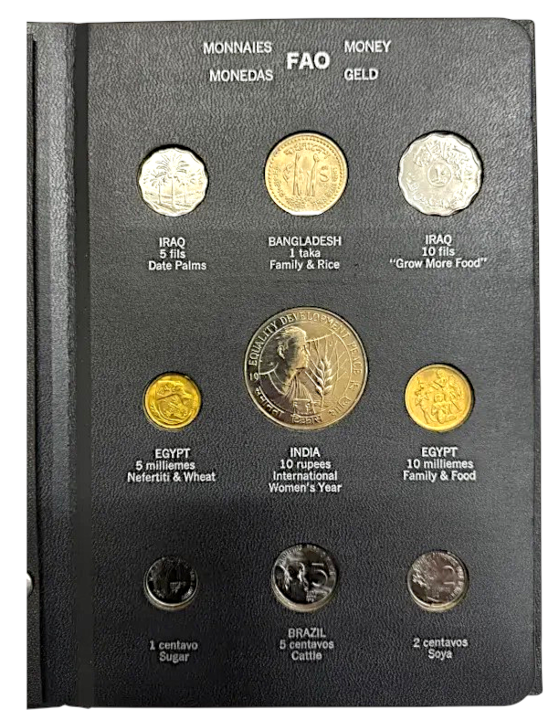 1974–1975 - FAO Coin Album – 38 Coins + 4 Stamps