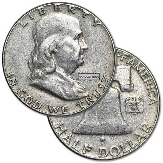 1948–1963 USA - Franklin Half Dollar - Random Year