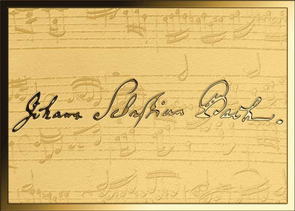 Gabon - 1000 Francs CFA - Johann Sebastian Bach – Gold Coin Card