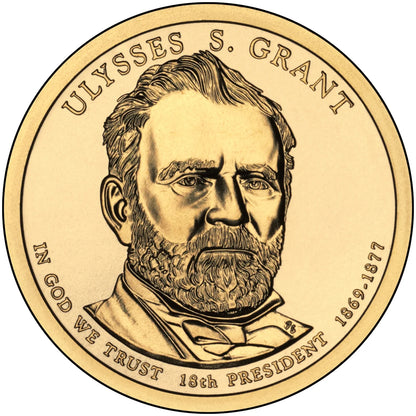 2011 USA -  Presidential Dollar Coin – Ulysses S. Grant