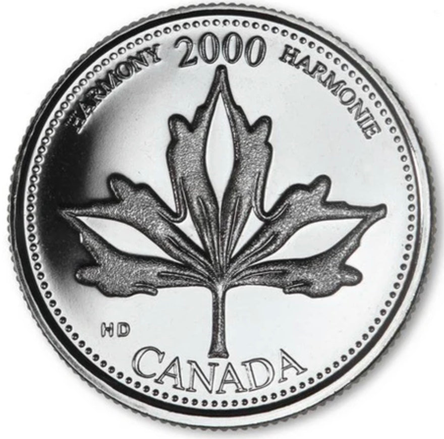 2000 Canada - 25 Cents - Millennium Quarters Series - Harmony