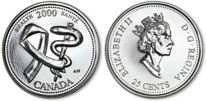 2000 Canada - 25 Cents - Millennium Quarters Series - Health
