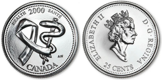 2000 Canada - 25 Cents - Millennium Quarters Series - Health