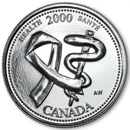 2000 Canada - 25 Cents - Millennium Quarters Series - Health