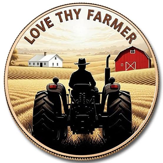 5 AVDP Oz - Love Thy Farmer – Colorized Copper Round