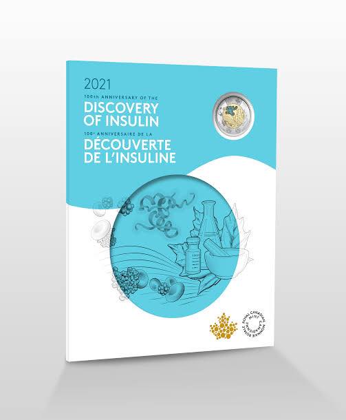 2021 Canada - 5 ¢, 10 ¢, 25 ¢, $1 & $2 - 100th Anniversary of the Discovery of Insulin