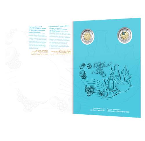 2021 Canada - 5 ¢, 10 ¢, 25 ¢, $1 & $2 - 100th Anniversary of the Discovery of Insulin