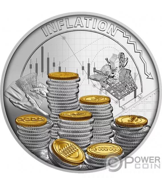 2022 Cameroon - INFLATION – Symbolic Gilded Design