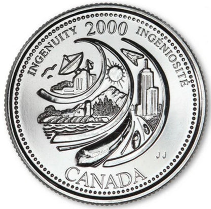 2000 Canada - 25 Cents - Millennium Quarters Series - Ingenuity