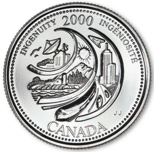 2000 Canada - 25 Cents - Millennium Quarters Series - Ingenuity