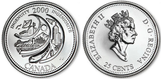 2000 Canada - 25 Cents - Millennium Quarters Series - Ingenuity
