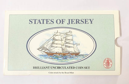 1992 Jersey - States of Jersey Brilliant UNC Coin Set