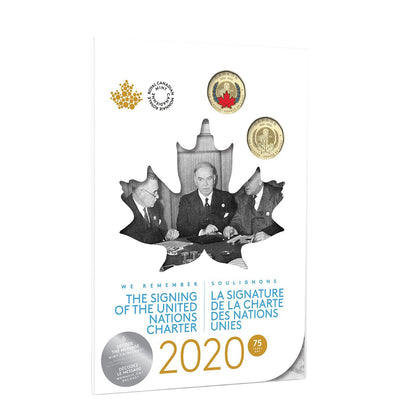 2020 Canada - 5 ¢, 10 ¢, 25 ¢, $1 & $2 - 75th Anniversary of the Signing of the United Nations Charter