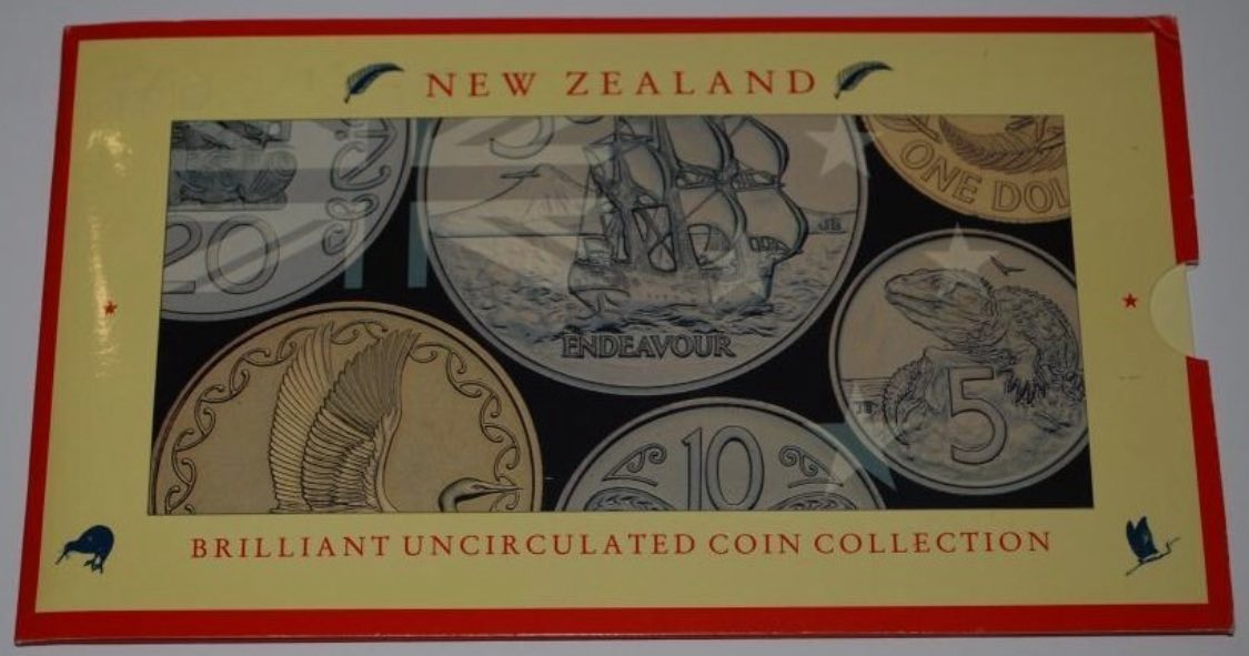 1990 New Zealand - 6 Coins - New Zealand Official BU Mint Set