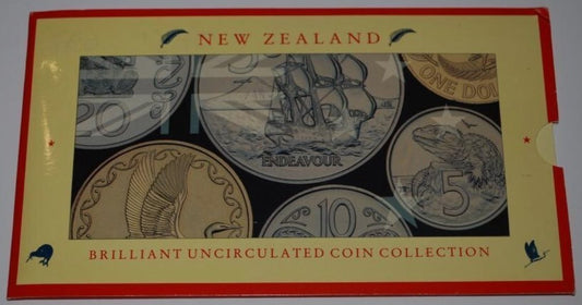 1990 New Zealand - 6 Coins - New Zealand Official BU Mint Set