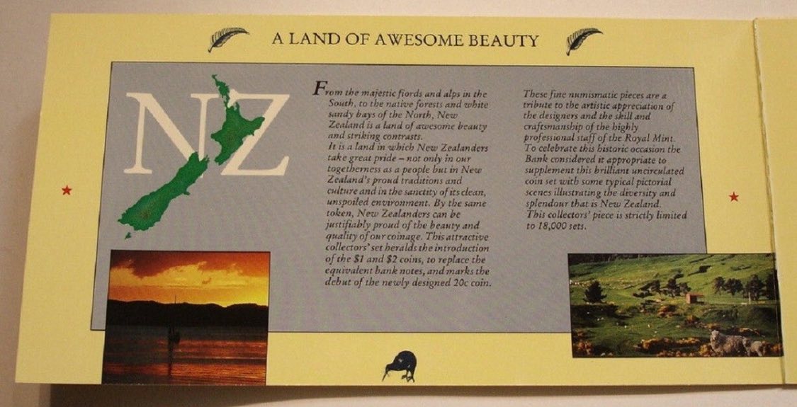 1990 New Zealand - 6 Coins - New Zealand Official BU Mint Set