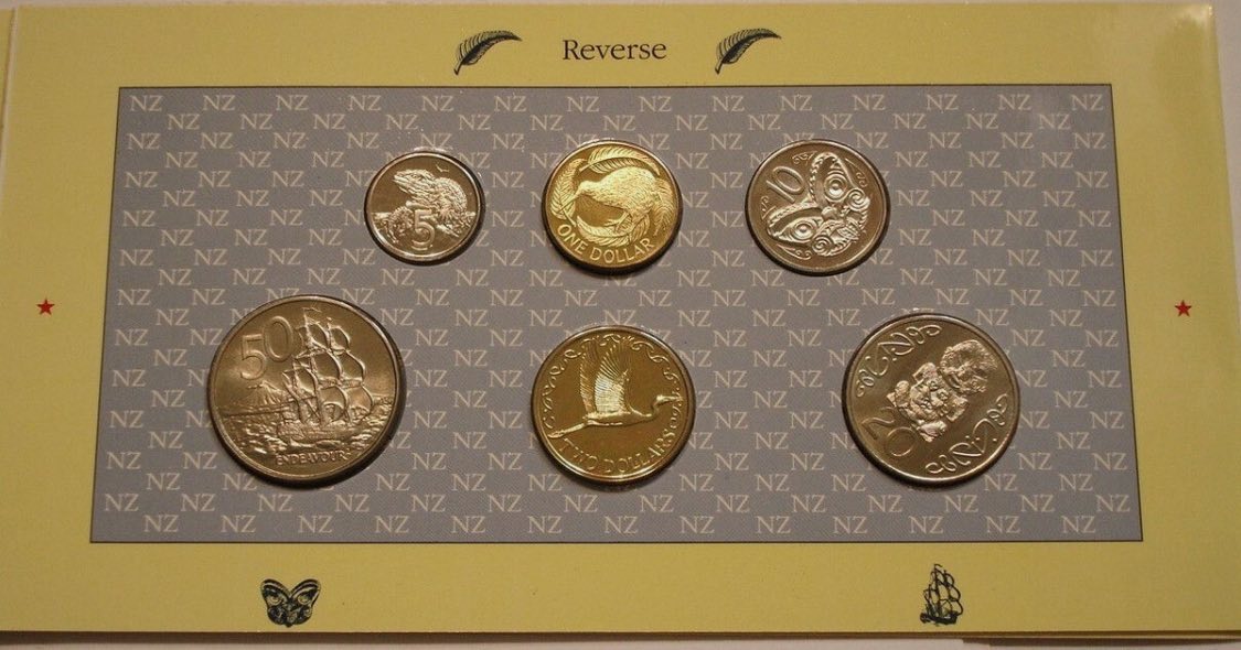 1990 New Zealand - 6 Coins - New Zealand Official BU Mint Set