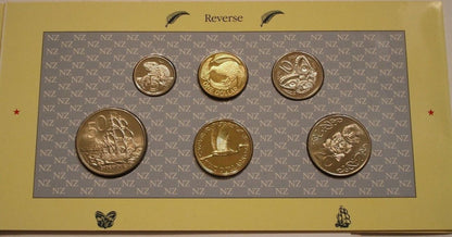 1990 New Zealand - 6 Coins - New Zealand Official BU Mint Set