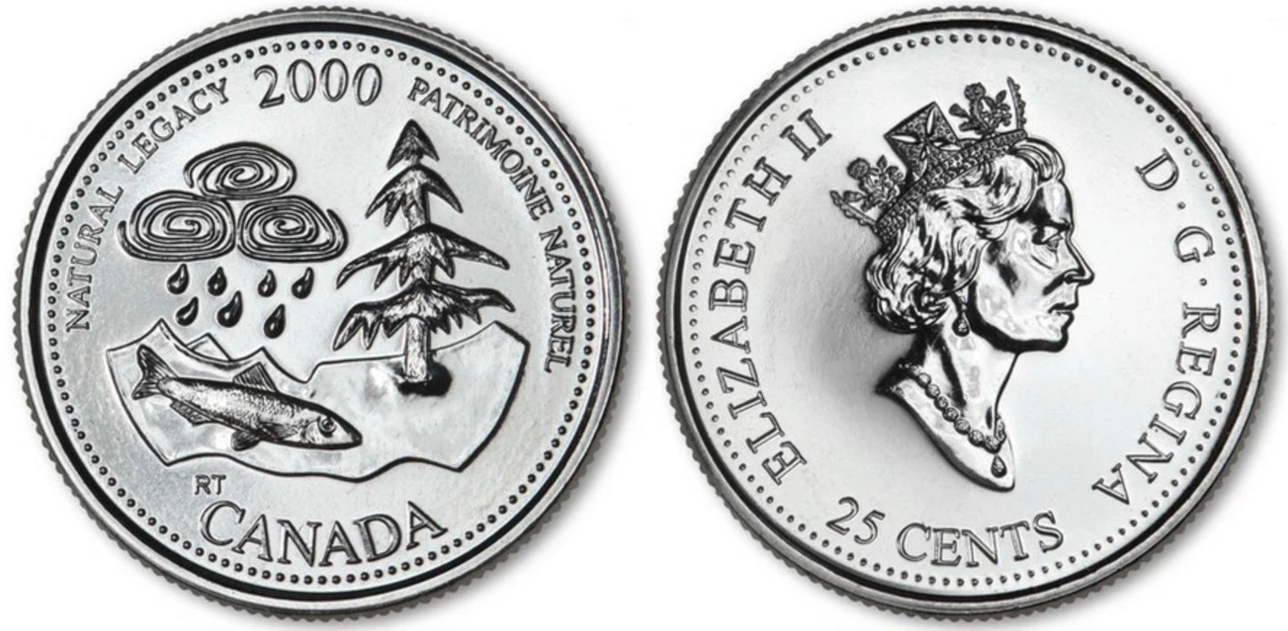 2000 Canada - 25 Cents - Millennium Quarters Series - Natural Legacy