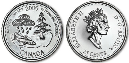 2000 Canada - 25 Cents - Millennium Quarters Series - Natural Legacy