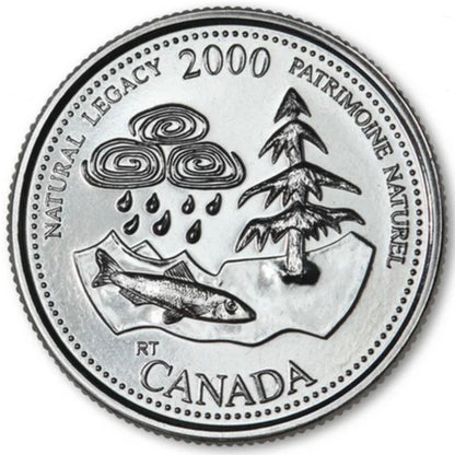 2000 Canada - 25 Cents - Millennium Quarters Series - Natural Legacy