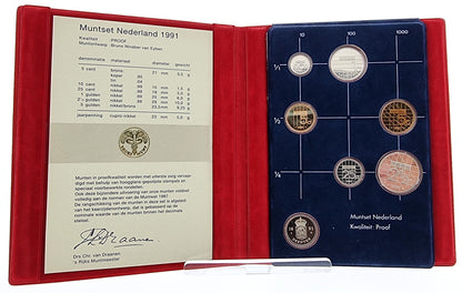 1990 - 1993 Netherlands - 7 Coins Mint Set (Random Year)