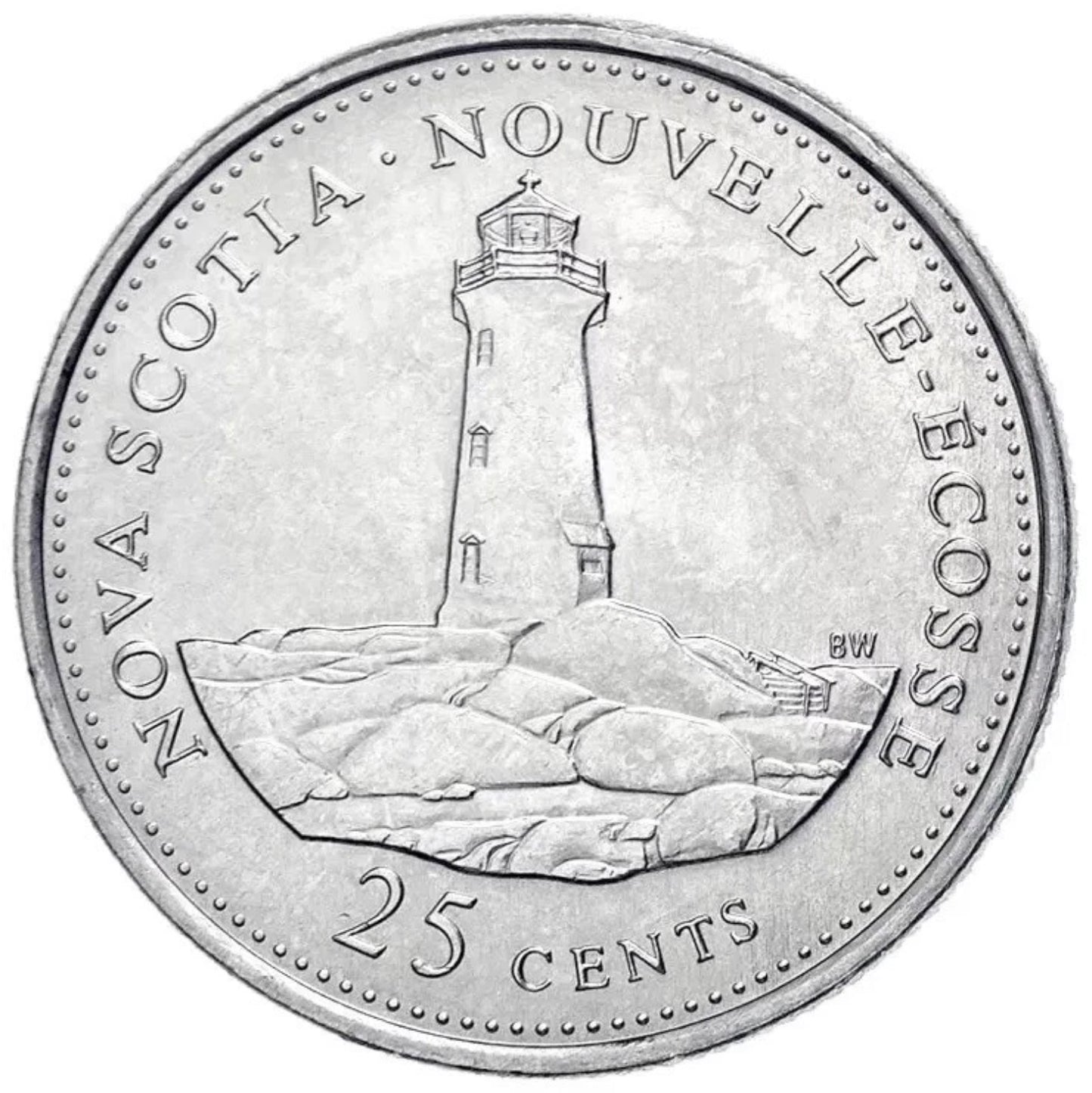 1992 Canada - 25 Cents - Province Series - Nova Scotia