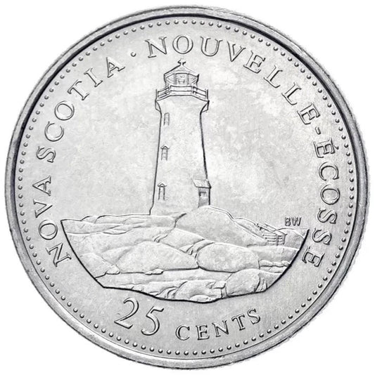1992 Canada - 25 Cents - Province Series - Nova Scotia