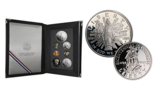 1989 U.S. Prestige Proof Set – Bicentennial of U.S. Congress Silver