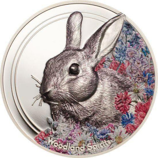 2019 Mongolia - Woodland Spirits – Rabbit – High Relief Collector’s Coin