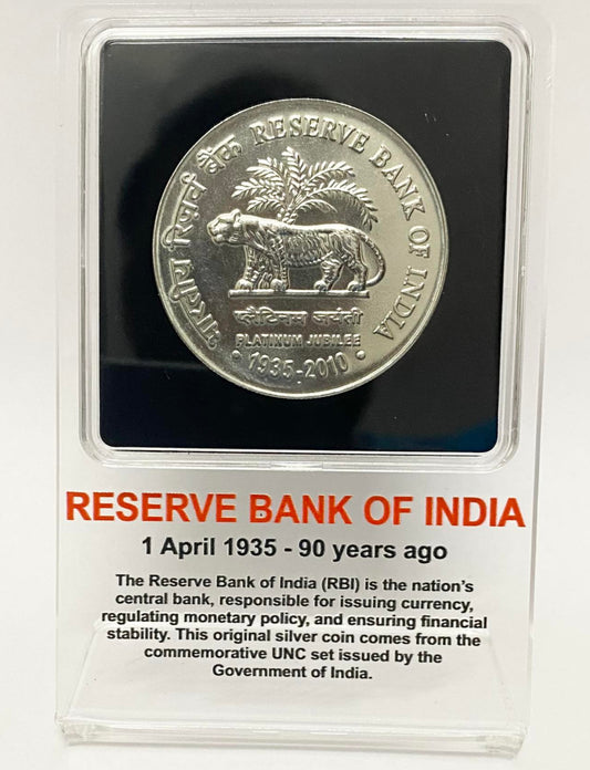2010 India -  Reserve Bank of India – Platinum Jubilee