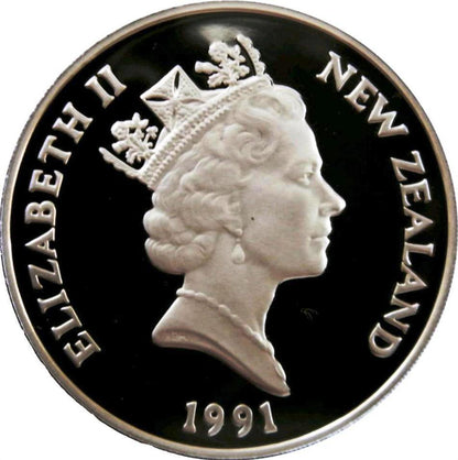 1991 New Zealand - 5 Dollars - Rugby World Cup