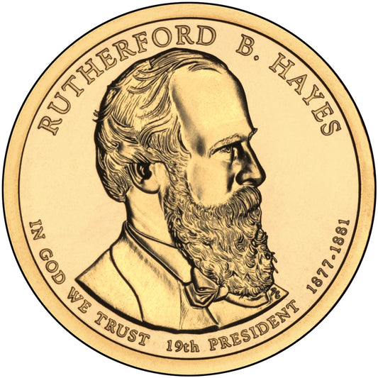 2011 USA -  Presidential Dollar Coin – Rutherford B. Hayes